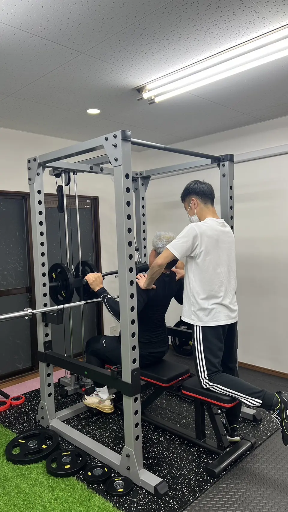 トレーナーとお客様のセッションの様子